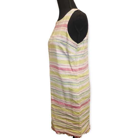 Tommy Bahama tulum light pastel striped linen shift dress sz xs - Picture 5 of 11